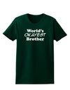 World's Okayest Brother Text Womens Dark T-Shirt by TooLoud-Womens T-Shirt-TooLoud-Forest-Green-Small-Davson Sales