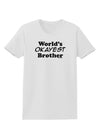 World's Okayest Brother Text Womens T-Shirt by TooLoud-Womens T-Shirt-TooLoud-White-X-Small-Davson Sales