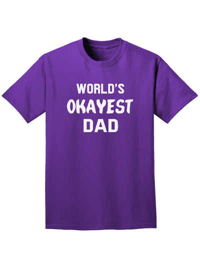 World's Okayest Dad Adult Dark T-Shirt-Mens T-Shirt-TooLoud-Purple-Small-Davson Sales