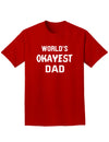 World's Okayest Dad Adult Dark T-Shirt-Mens T-Shirt-TooLoud-Red-Small-Davson Sales