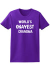 World's Okayest Grandma Womens Dark T-Shirt-TooLoud-Purple-X-Small-Davson Sales