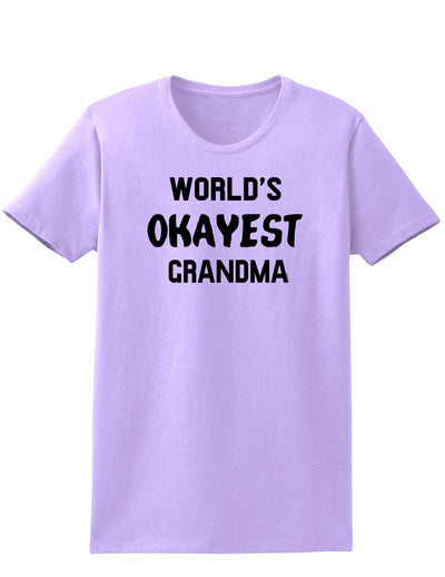 World's Okayest Grandma Womens T-Shirt-Womens T-Shirt-TooLoud-Lavender-X-Small-Davson Sales