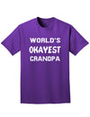 World's Okayest Grandpa Adult Dark T-Shirt-Mens T-Shirt-TooLoud-Purple-Small-Davson Sales