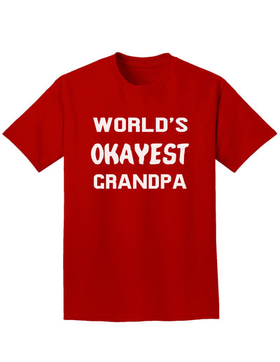 World's Okayest Grandpa Adult Dark T-Shirt-Mens T-Shirt-TooLoud-Red-Small-Davson Sales