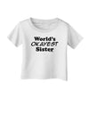 World's Okayest Sister Text Infant T-Shirt by TooLoud-Infant T-Shirt-TooLoud-White-06-Months-Davson Sales