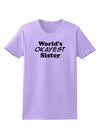 World's Okayest Sister Text Womens T-Shirt by TooLoud-Womens T-Shirt-TooLoud-Lavender-X-Small-Davson Sales