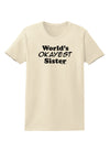 World's Okayest Sister Text Womens T-Shirt by TooLoud-Womens T-Shirt-TooLoud-Natural-X-Small-Davson Sales