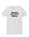 World's Okayest Sister Text Womens T-Shirt by TooLoud-Womens T-Shirt-TooLoud-White-X-Small-Davson Sales