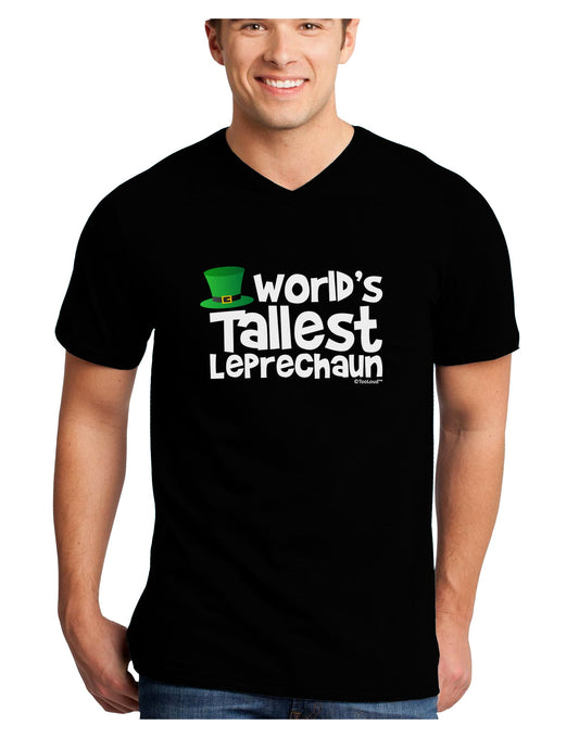 World's Tallest Leprechaun Adult Dark V-Neck T-Shirt by TooLoud-Mens V-Neck T-Shirt-TooLoud-Black-Small-Davson Sales