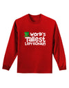 World's Tallest Leprechaun Adult Long Sleeve Dark T-Shirt by TooLoud-Clothing-TooLoud-Red-Small-Davson Sales
