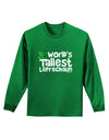 World's Tallest Leprechaun Adult Long Sleeve Dark T-Shirt by TooLoud-Clothing-TooLoud-Kelly-Green-Small-Davson Sales