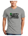 World's Tallest Leprechaun Adult V-Neck T-shirt by TooLoud-Mens V-Neck T-Shirt-TooLoud-HeatherGray-Small-Davson Sales