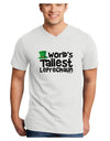 World's Tallest Leprechaun Adult V-Neck T-shirt by TooLoud-Mens V-Neck T-Shirt-TooLoud-White-Small-Davson Sales