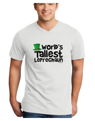 World's Tallest Leprechaun Adult V-Neck T-shirt by TooLoud-Mens V-Neck T-Shirt-TooLoud-White-Small-Davson Sales