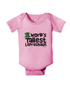 World's Tallest Leprechaun Baby Romper Bodysuit by TooLoud-Baby Romper-TooLoud-Light-Pink-06-Months-Davson Sales