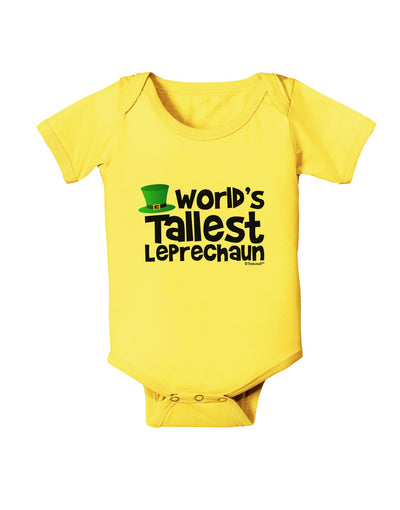 World's Tallest Leprechaun Baby Romper Bodysuit by TooLoud-Baby Romper-TooLoud-Yellow-06-Months-Davson Sales