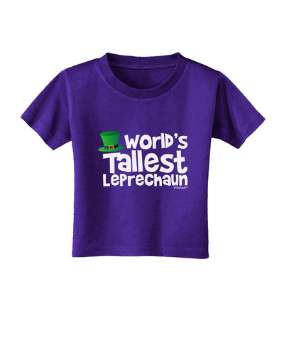 World's Tallest Leprechaun Toddler T-Shirt Dark by TooLoud-Toddler T-Shirt-TooLoud-Purple-2T-Davson Sales