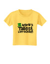 World's Tallest Leprechaun Toddler T-Shirt by TooLoud-Toddler T-Shirt-TooLoud-Yellow-2T-Davson Sales