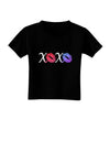 XOXO Kisses Toddler T-Shirt Dark-Toddler T-Shirt-TooLoud-Black-2T-Davson Sales