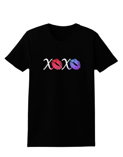 XOXO Kisses Womens Dark T-Shirt-TooLoud-Black-X-Small-Davson Sales