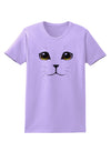 Yellow Amber-Eyed Cute Cat Face Womens T-Shirt-Womens T-Shirt-TooLoud-Lavender-X-Small-Davson Sales