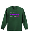 Yes I am a Chemist Girl Adult Long Sleeve Dark T-Shirt-TooLoud-Dark-Green-Small-Davson Sales