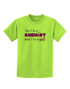 Yes I am a Chemist Girl Childrens T-Shirt-Childrens T-Shirt-TooLoud-Lime-Green-X-Small-Davson Sales