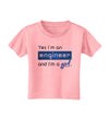 Yes I am a Engineer Girl Toddler T-Shirt-Toddler T-Shirt-TooLoud-Candy-Pink-2T-Davson Sales