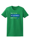 Yes I am a Engineer Girl Womens Dark T-Shirt-TooLoud-Kelly-Green-X-Small-Davson Sales