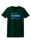 Yes I am a Engineer Girl Womens Dark T-Shirt-TooLoud-Forest-Green-Small-Davson Sales