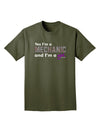 Yes I am a Mechanic Girl Adult Dark T-Shirt-Mens T-Shirt-TooLoud-Military-Green-Small-Davson Sales