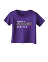 Yes I am a Mechanic Girl Infant T-Shirt Dark-Infant T-Shirt-TooLoud-Purple-06-Months-Davson Sales