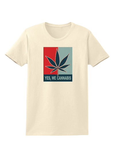 Yes We Cannabis - Marijuana Leaf Womens T-Shirt-Womens T-Shirt-TooLoud-Natural-X-Small-Davson Sales