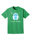 Yeti (Ready) for Christmas - Abominable Snowman Adult Dark T-Shirt-Mens T-Shirt-TooLoud-Kelly-Green-Small-Davson Sales