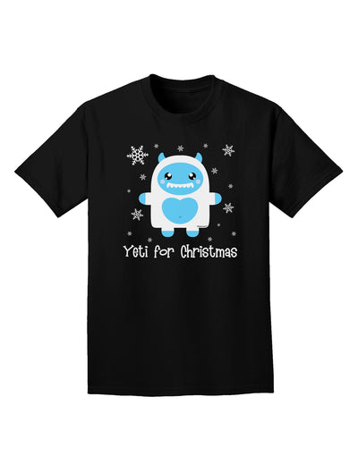 Yeti (Ready) for Christmas - Abominable Snowman Adult Dark T-Shirt-Mens T-Shirt-TooLoud-Black-Small-Davson Sales