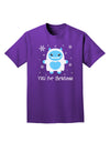 Yeti (Ready) for Christmas - Abominable Snowman Adult Dark T-Shirt-Mens T-Shirt-TooLoud-Purple-Small-Davson Sales