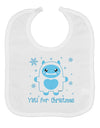 Yeti (Ready) for Christmas - Abominable Snowman Baby Bib