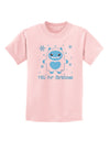 Yeti (Ready) for Christmas - Abominable Snowman Childrens T-Shirt-Childrens T-Shirt-TooLoud-PalePink-X-Small-Davson Sales