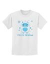 Yeti (Ready) for Christmas - Abominable Snowman Childrens T-Shirt-Childrens T-Shirt-TooLoud-White-X-Small-Davson Sales