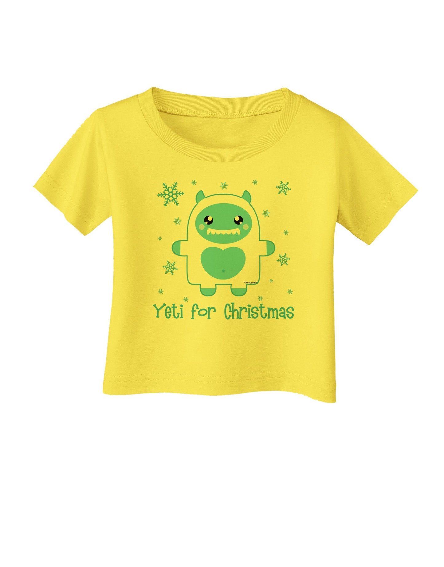 Yeti (Ready) for Christmas - Abominable Snowman Infant T-Shirt-Infant T-Shirt-TooLoud-Yellow-06-Months-Davson Sales