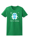 Yeti (Ready) for Christmas - Abominable Snowman Womens Dark T-Shirt-TooLoud-Kelly-Green-X-Small-Davson Sales
