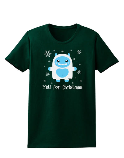 Yeti (Ready) for Christmas - Abominable Snowman Womens Dark T-Shirt-TooLoud-Forest-Green-Small-Davson Sales