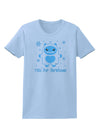 Yeti (Ready) for Christmas - Abominable Snowman Womens T-Shirt-Womens T-Shirt-TooLoud-Light-Blue-X-Small-Davson Sales