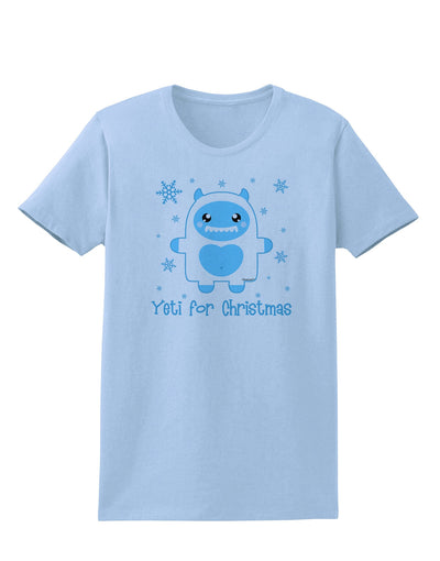 Yeti (Ready) for Christmas - Abominable Snowman Womens T-Shirt-Womens T-Shirt-TooLoud-Light-Blue-X-Small-Davson Sales