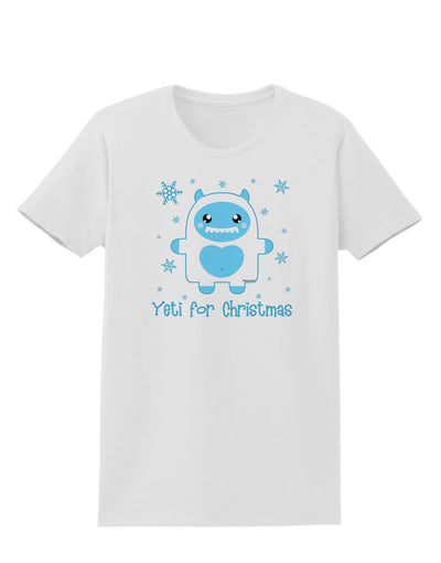 Yeti (Ready) for Christmas - Abominable Snowman Womens T-Shirt-Womens T-Shirt-TooLoud-White-X-Small-Davson Sales