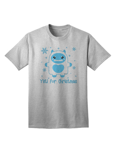 Yeti (Ready) for Christmas - Premium Abominable Snowman Adult T-Shirt for Festive Season-Mens T-shirts-TooLoud-AshGray-Small-Davson Sales