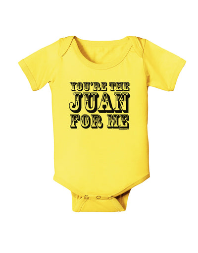 You Are the Juan For Me Baby Romper Bodysuit-Baby Romper-TooLoud-Yellow-06-Months-Davson Sales