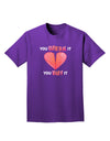 You Break It You Buy It Heart Adult Dark T-Shirt-Mens T-Shirt-TooLoud-Purple-Small-Davson Sales