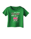 You Can't Shop With Us Infant T-Shirt Dark-Infant T-Shirt-TooLoud-Clover-Green-06-Months-Davson Sales