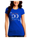 You Must Eleanor R Juniors Petite Crew Dark T-Shirt-T-Shirts Juniors Tops-TooLoud-Royal-Blue-Juniors Fitted Small-Davson Sales